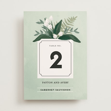 Table Numbers