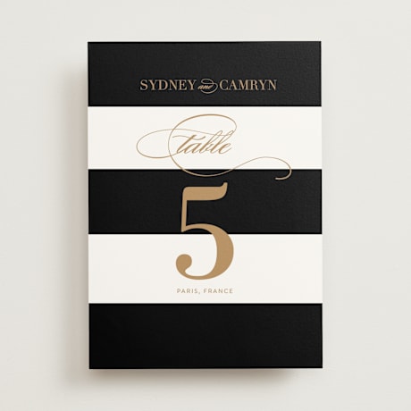 Table Numbers
