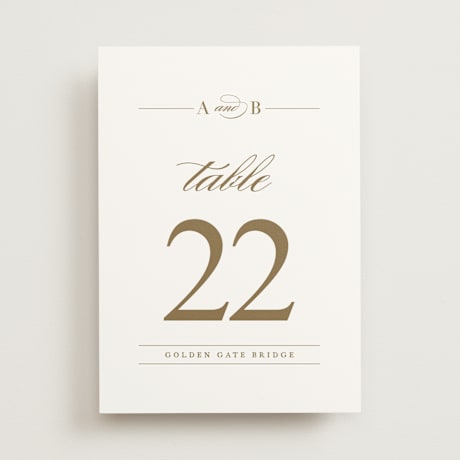 Table Numbers