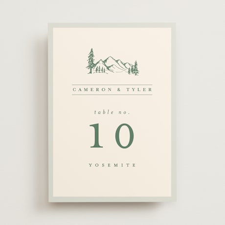 Table Numbers
