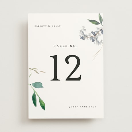 Table Numbers