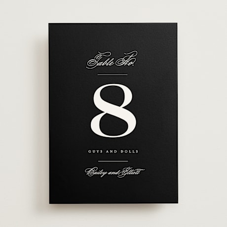 Table Numbers