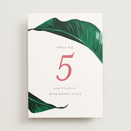 Table Numbers