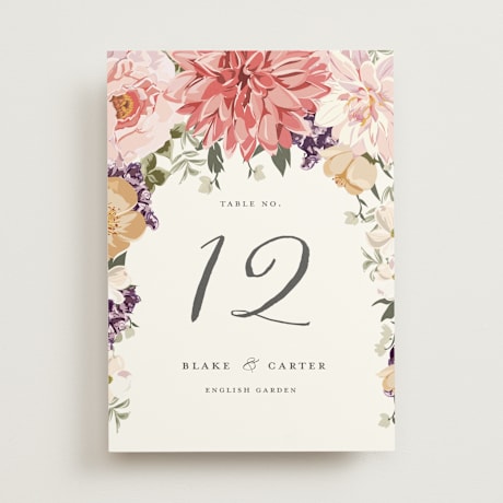 Table Numbers