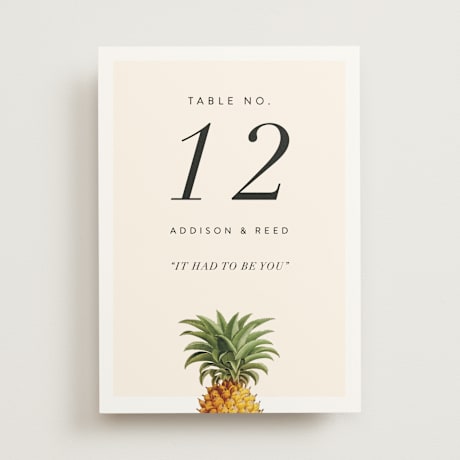 Table Numbers