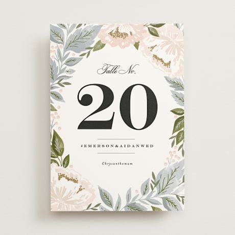 Table Numbers