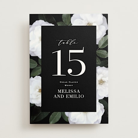Table Numbers