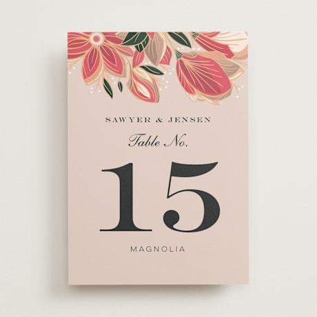 Table Numbers