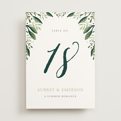 Table Numbers