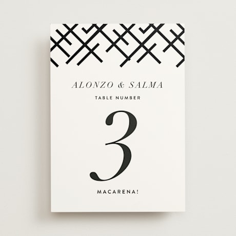 Table Numbers