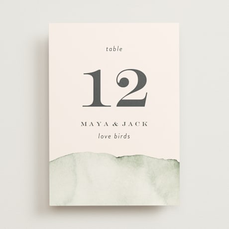 Table Numbers