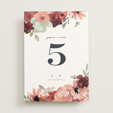 Table Numbers
