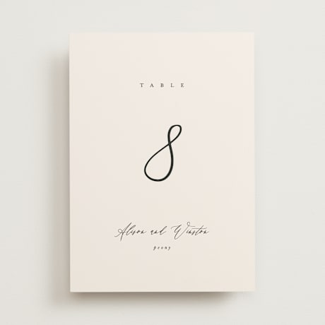 Table Numbers