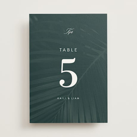 Table Numbers