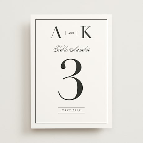 Table Numbers