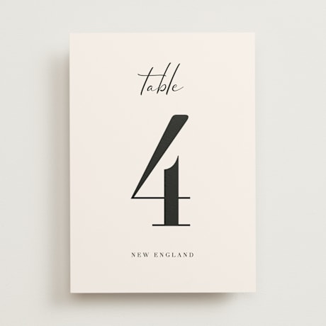 Table Numbers