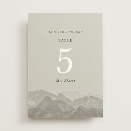Table Numbers