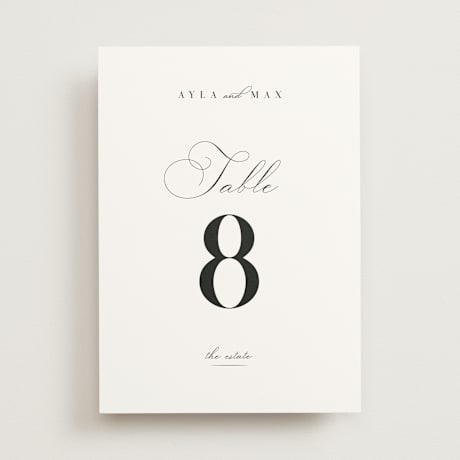 Table Numbers