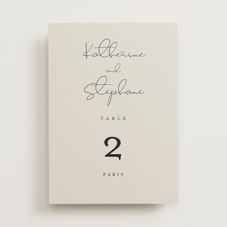 Table Numbers