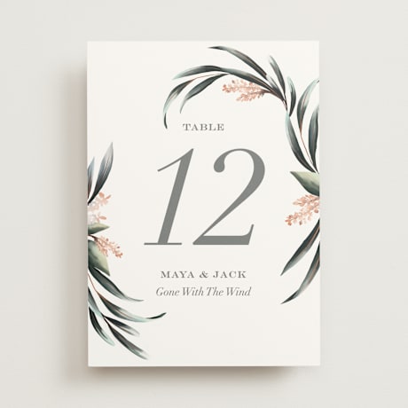 Table Numbers