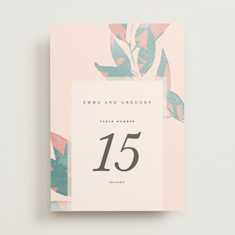 Table Numbers