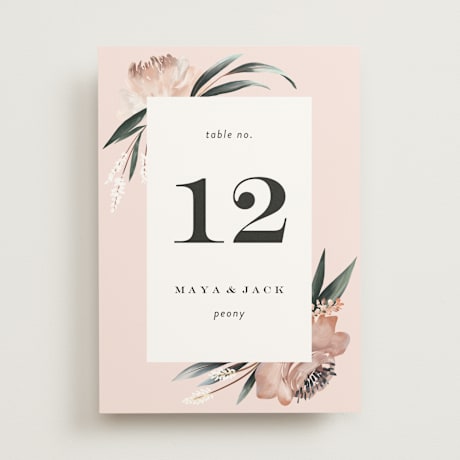 Table Numbers
