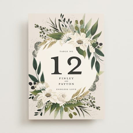 Table Numbers