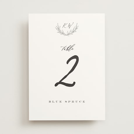 Table Numbers