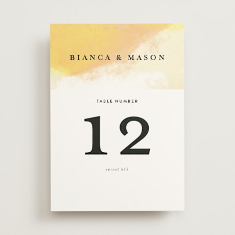 Table Numbers