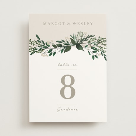 Table Numbers