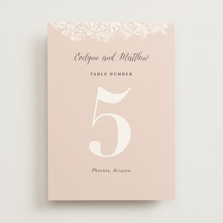 Table Numbers