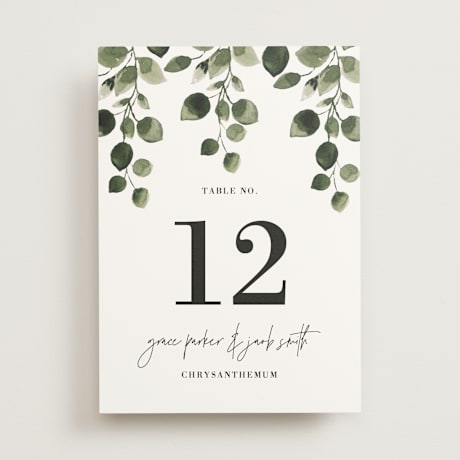 Table Numbers