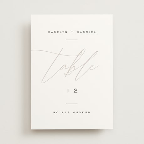 Table Numbers