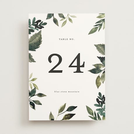 Table Numbers