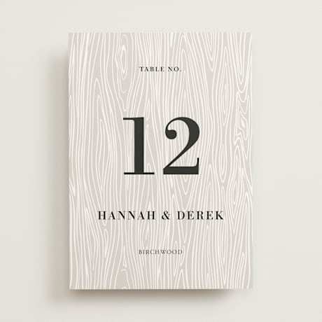 Table Numbers