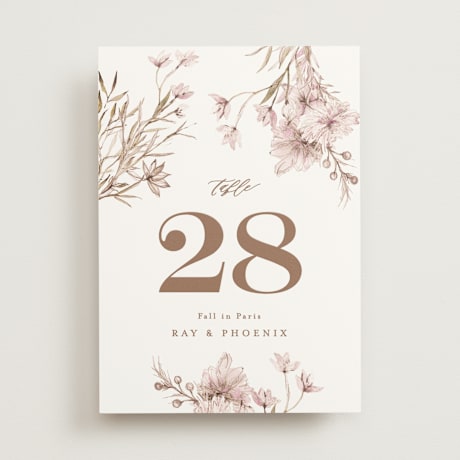 Table Numbers