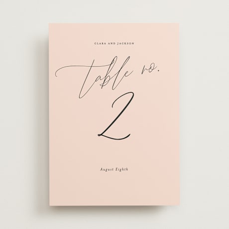 Table Numbers