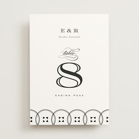 Table Numbers