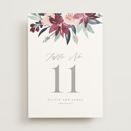 Table Numbers