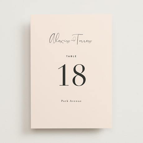 Table Numbers