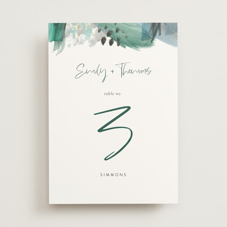 Table Numbers