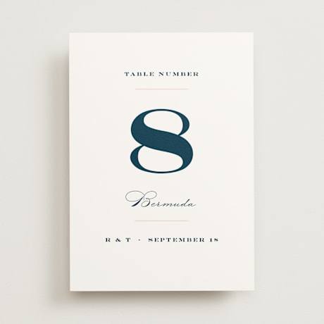 Table Numbers