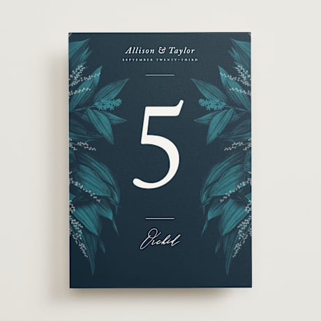 Table Numbers