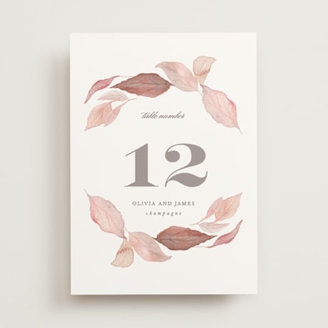 Table Numbers