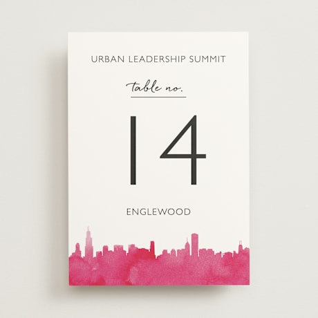 Table Numbers