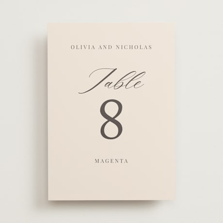 Table Numbers