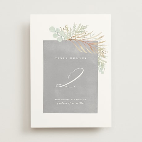 Table Numbers