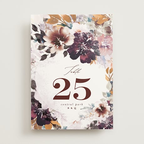 Table Numbers