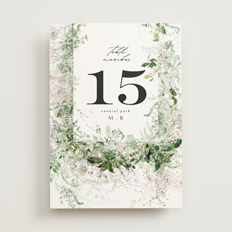 Table Numbers