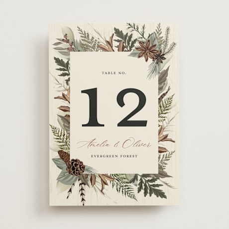 Table Numbers